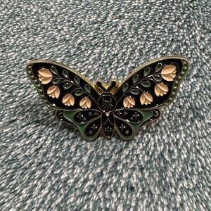 Celestial Floral Moth Pin Brooch E